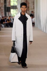 Model on the catwalk