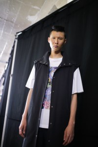 Backstage at JordanLuca Men's Spring 2020 photographed in London on 08 June 2019