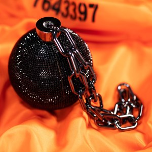 A handbag by Judith Leiber.