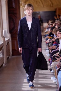 Model on the catwalk