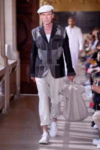 Model on the catwalk