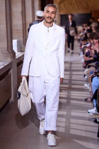 Model on the catwalk