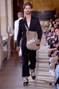 Model on the catwalk