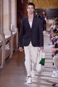 Model on the catwalk