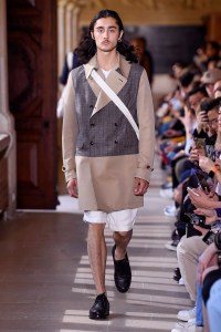 Model on the catwalk