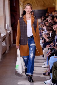 Model on the catwalk