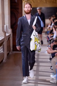 Model on the catwalk