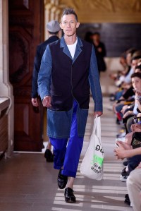 Model on the catwalk