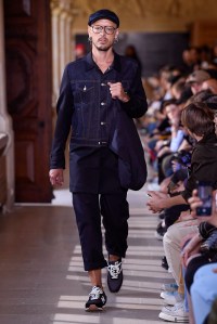 Model on the catwalk