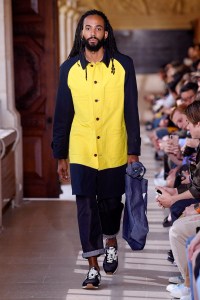Model on the catwalk