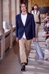 Model on the catwalk
