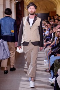 Model on the catwalk