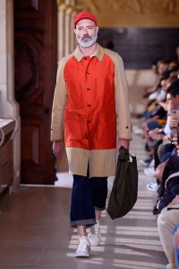 Model on the catwalk