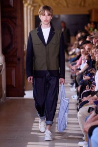 Model on the catwalk