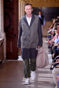 Model on the catwalk