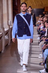 Model on the catwalk