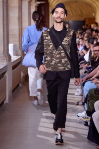Model on the catwalk