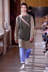 Model on the catwalk