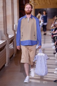 Model on the catwalk