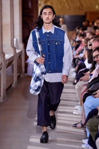 Model on the catwalk