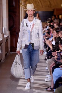 Model on the catwalk