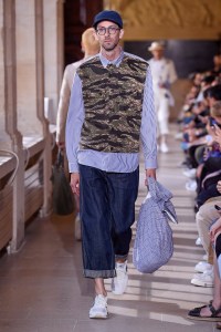 Model on the catwalk