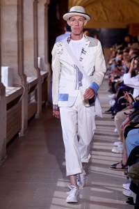 Model on the catwalk