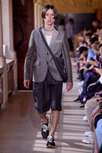 Model on the catwalk