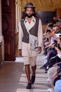 Model on the catwalk