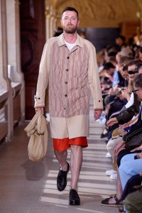 Model on the catwalk