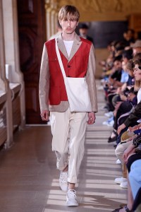 Model on the catwalk