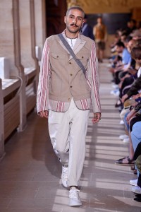 Model on the catwalk