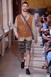 Model on the catwalk