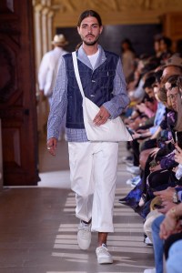 Model on the catwalk