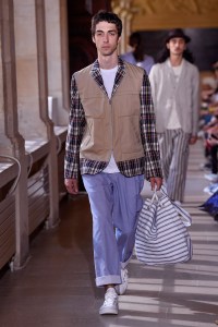 Model on the catwalk