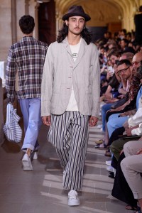 Model on the catwalk
