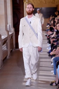 Model on the catwalk