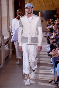 Model on the catwalk
