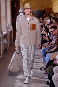 Model on the catwalk