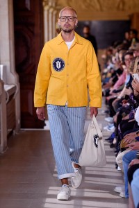 Model on the catwalk