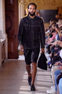 Model on the catwalk