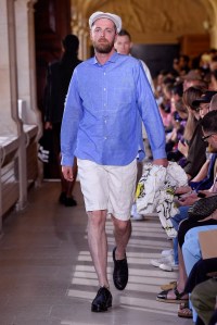 Model on the catwalk