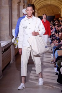 Model on the catwalk