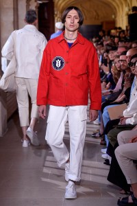 Model on the catwalk