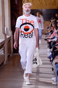 Model on the catwalk