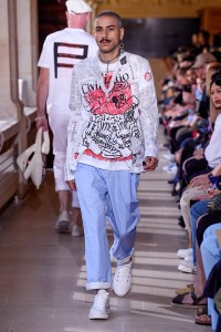 Model on the catwalk