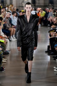Model on the catwalk