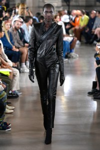 Model on the catwalk