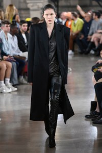 Model on the catwalk