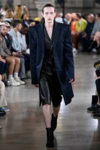 Model on the catwalk